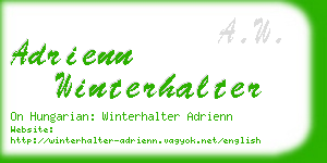 adrienn winterhalter business card